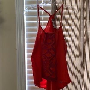 red Razorback tank with Aztec burnout in the front